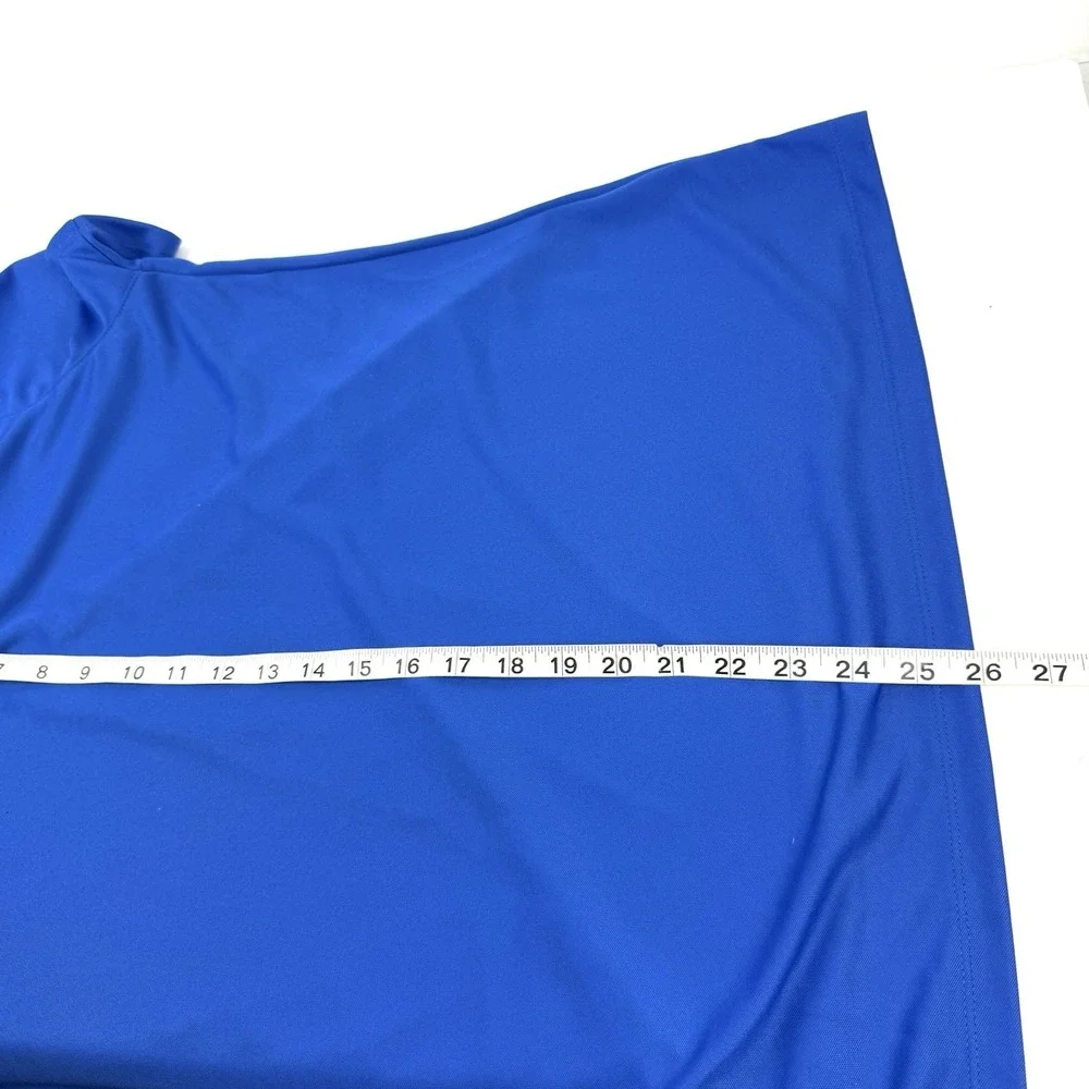 Nike Golf Dri FIT Micro Pique Shirt Large Womens Royal Blue‎ Brand New